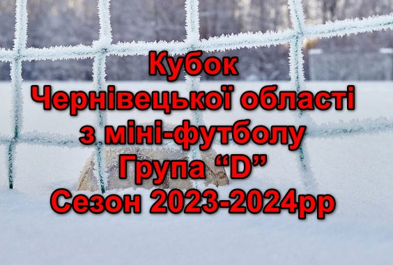 Результати матчів 1/8 та 1/4 фіналу Кубку області з міні-футболу. Група “D”. Сезон 2024