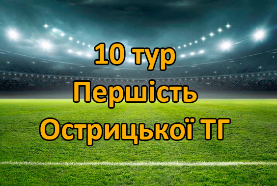 Результати 10 туру Першості Острицької ТГ. Сезон 2025